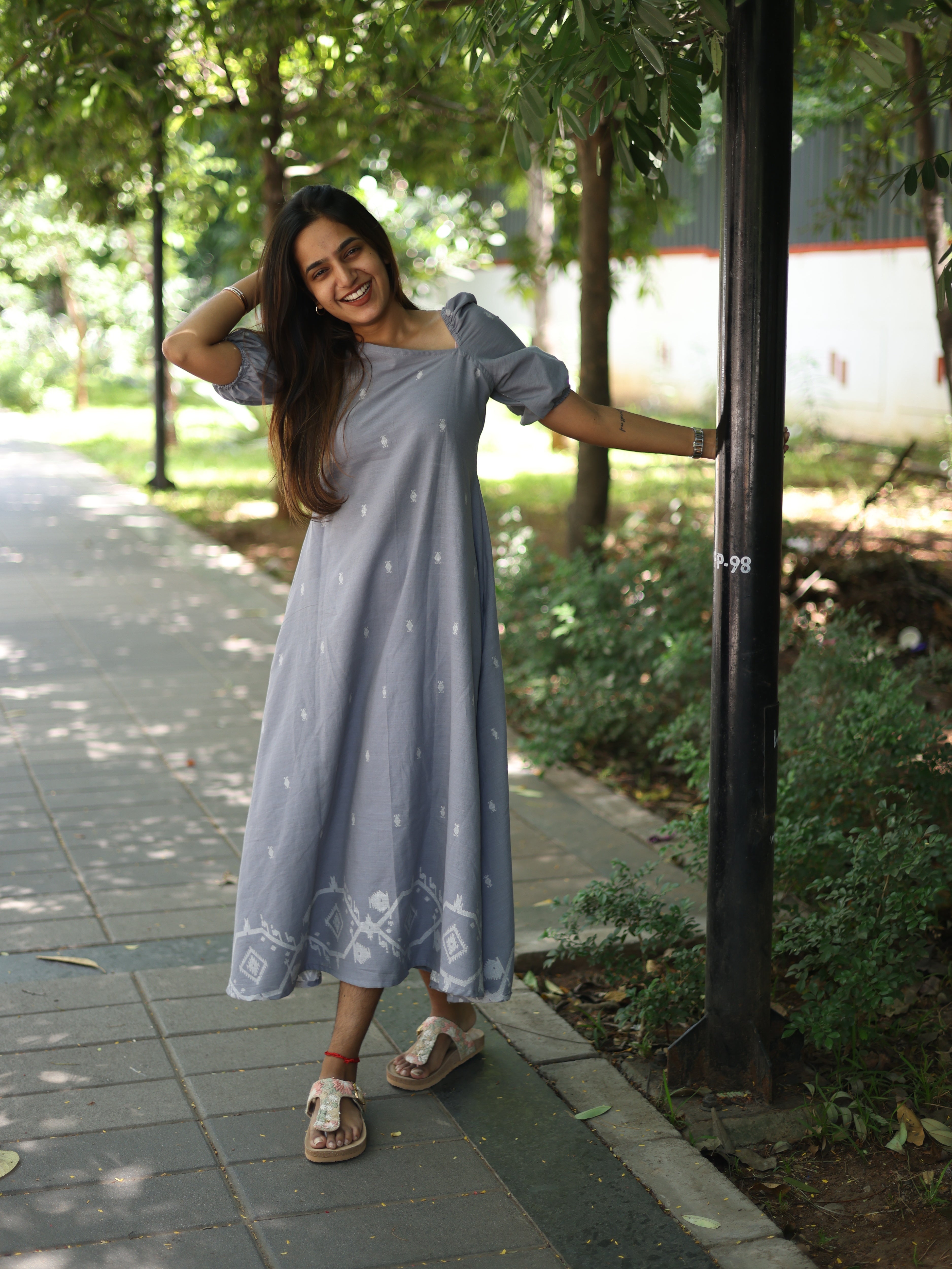 Grey Cotton Maxi